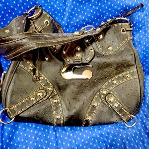 Vintage Black Guess Stud shoulder bag
